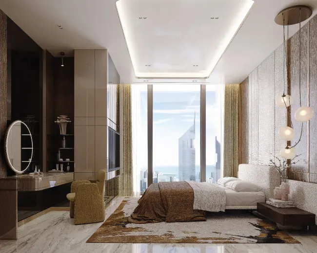 burj azizi bedroom dubai