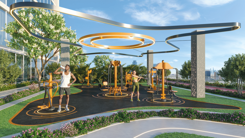 Outdoor gym view